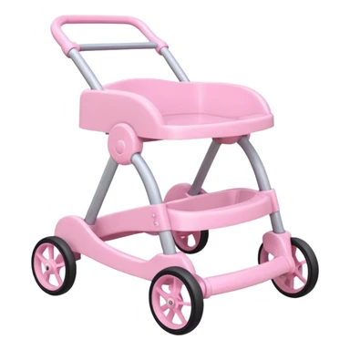 pink baby walker sticker