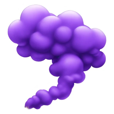 purple smoke with sparkles with transparent background sticker