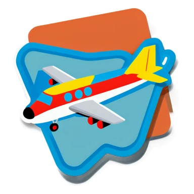 Airplane sticker