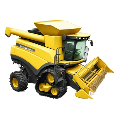 Combine harvester sticker