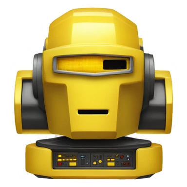 Divine Yellow variant DaftPunk-style robot talk box sticker