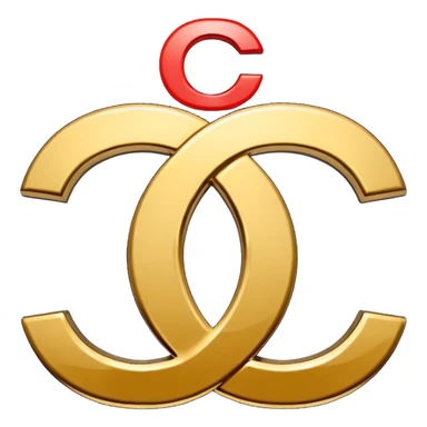 Make the double C Chanel logo sticker