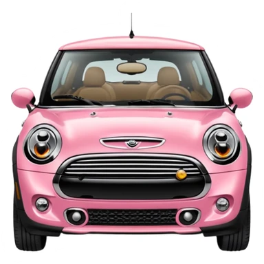 pembe mini cooper emojisi hazırlar mısın sticker