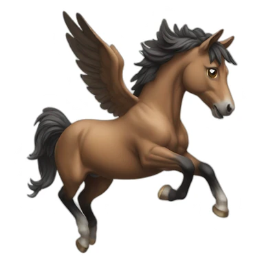 flying horse sticker