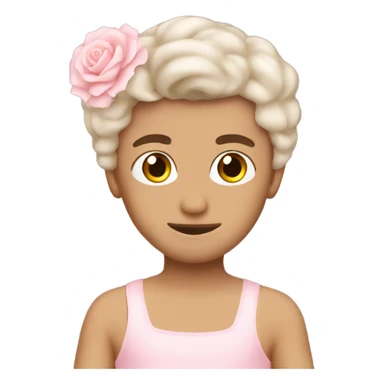 Soft pink ballerina boy mexican sticker