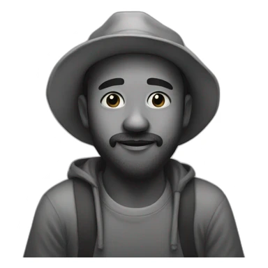 Charcoal artist sticker