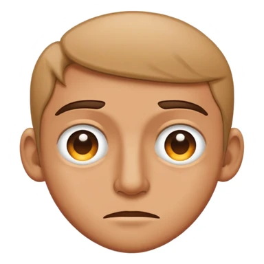 Human squinting his eyes sticker