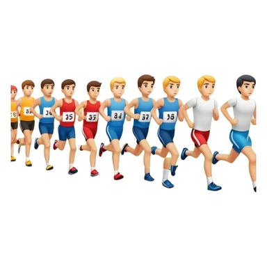 start line at race with banner sticker