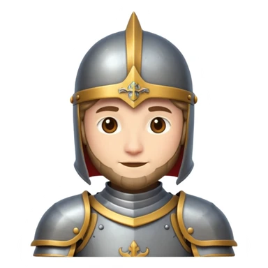 lash-of-clans-aesthetic-friendly-knight-portrait-emoji-with-a-noble-armored sticker