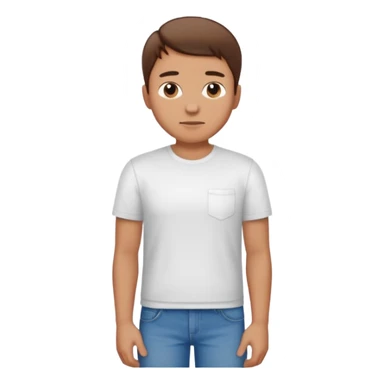 Man standing with hands crossed behind his back sticker