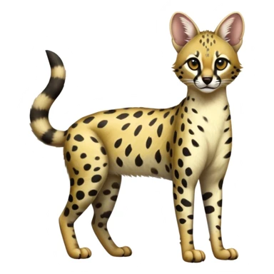 Serval-Genet-Civet-Marsupial-Ocelot-hybrid, full body sticker