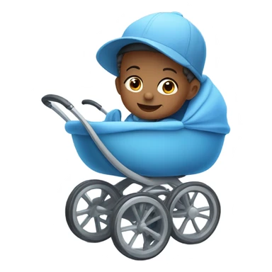 Baby boy stroller sticker
