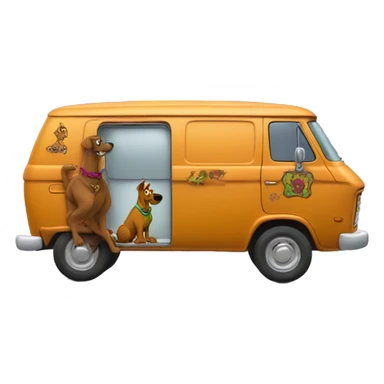 Side view Scooby Doo van sticker