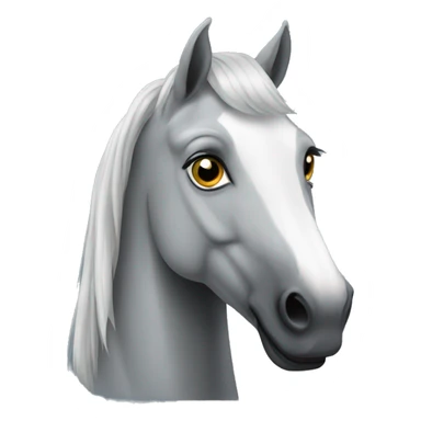 grey horse sticker