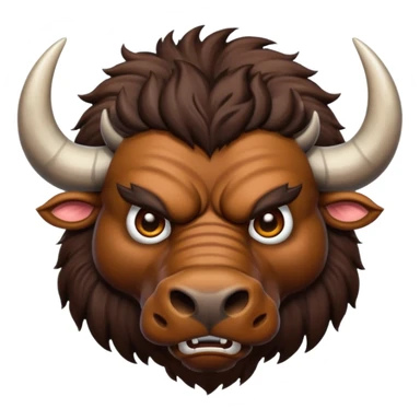 Angry buffalo sticker