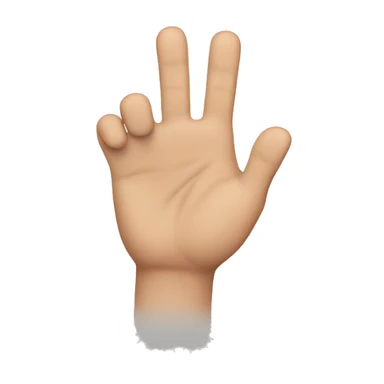 hand with 2 thumbs sticker