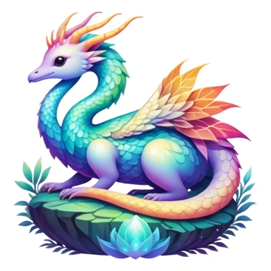 divine complex gradients aesthetic-scenic-Fakémon-creature sticker