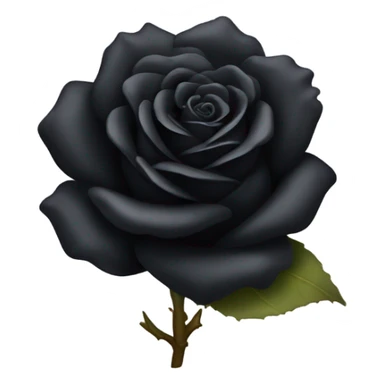 Black rose with crystals on rose petals. Rose will not have any leafs or stems. ￼ sticker