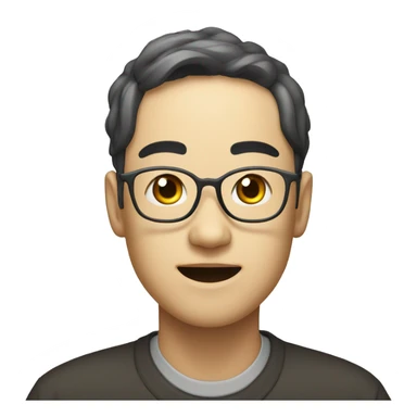 hangul like script sticker