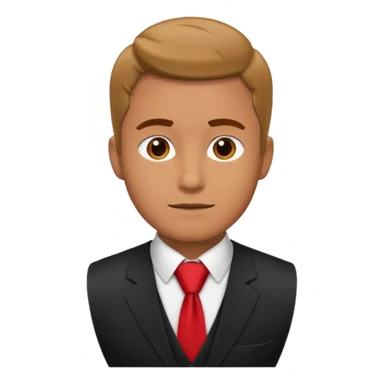 man in vest with tie sticker