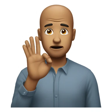 Slapping forehead sticker