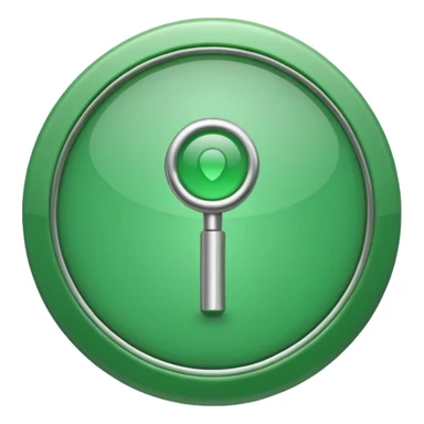 Direction pointer in green circle  sticker