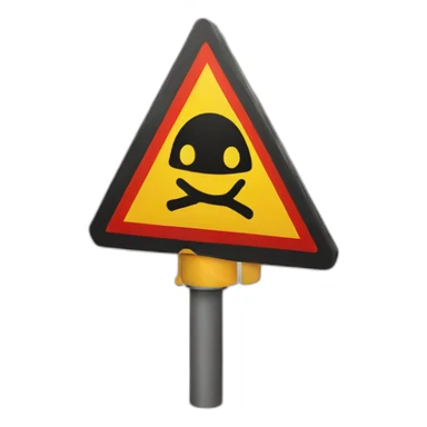 warning sign sticker
