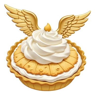 angel wing cream pie sticker