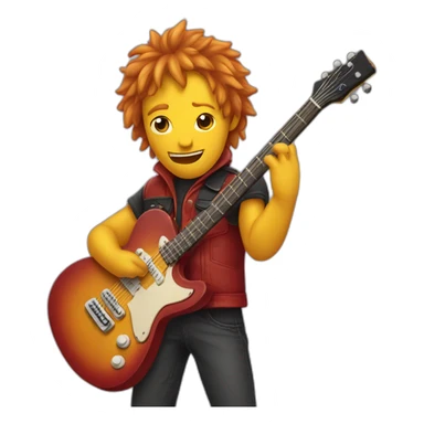 Dracaudeu who play guitare sticker