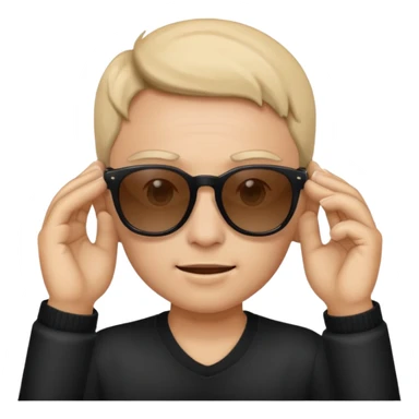 🫩🕶️🤏 sticker