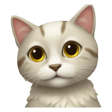 Cute cat with sunflower  sticker