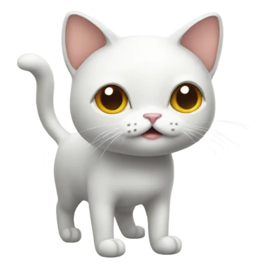 Cat with extra legs sticker