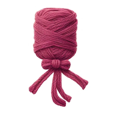 Yarn with bow sticker