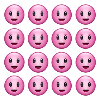 Aesthetic pink Christmas emojis sticker
