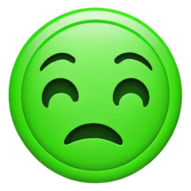 Green circle sticker