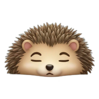 cute-sleep-hedgehog-on-his-pillow-in-his-bed sticker