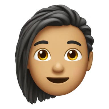 Hair being pulled back sticker