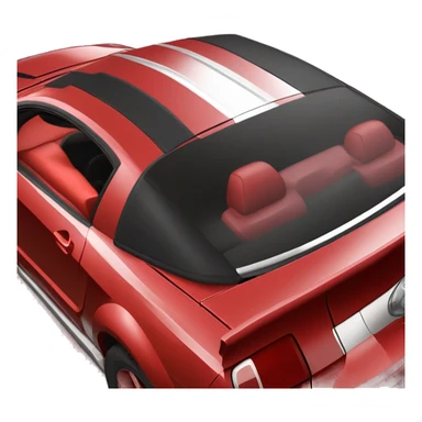 red 2005 Ford Mustang GT red interior sticker