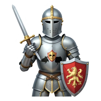 Headless Knight with Sword close up sticker