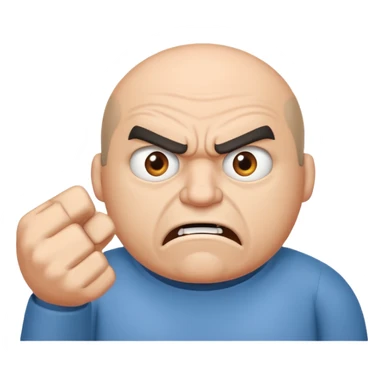 Big text "mopo" above and an angry man. Make sure the text is bigger than the man sticker