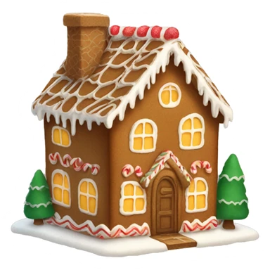 cozy gingerbread house  sticker