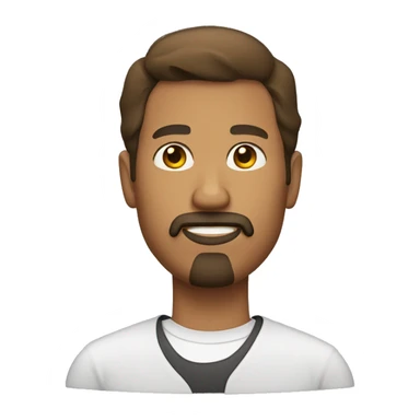man with goatee sticker