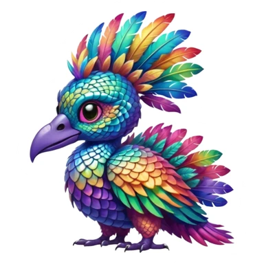 Colorful Exotic Pokémon-Digimon-Monster-Beast-Fakémon-hybrid-creature (full body) sticker