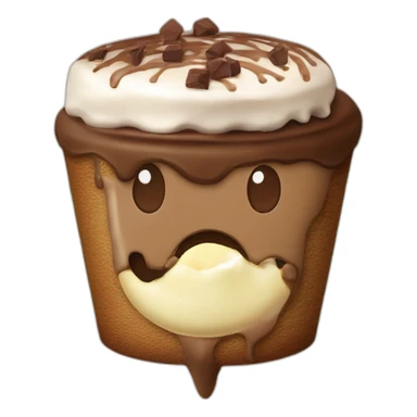 Hot cake con helado de choco menta sticker