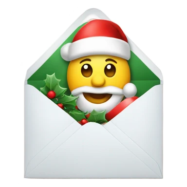 Card that says merry Christmas with envelope  sticker