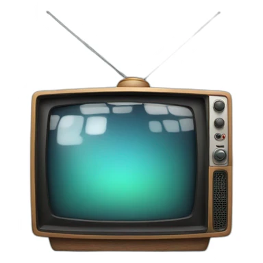 old television sticker