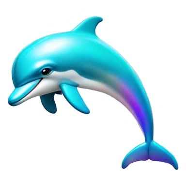Dolphins with rainbows sticker