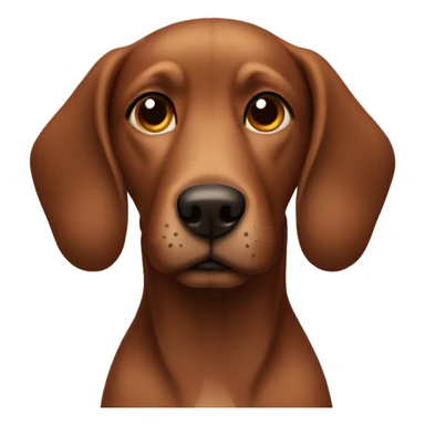 Brown dog with long ears sticker