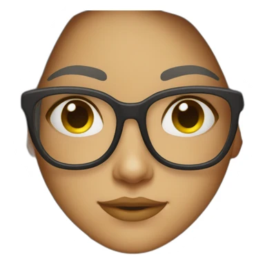 girl with spects sticker