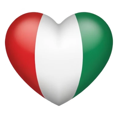 Italian Flag heart Emoji  sticker
